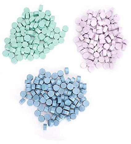 HERCHR 100pcs Siegelwachs Perlen für Wachs Siegel Stempel, Craft Siegel Wachsstempel für Brief, Karten Umschlag, Party/Hochzeit/Geburtstag Einladung, Paket