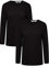 Daisy Dreamer Pack of 2 Womens Thermal Long Sleeve Top Ladies Warm Winter Baselayer Tops Thermals, Black UK 10-12