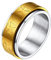 Richsteel herren Männer Zappleband Ring Tempelritter Fingerring 10mm breit Spinnerring Biker Fingerring mit Geschenkebox für Weihnachten Valentinstag Geburtstag