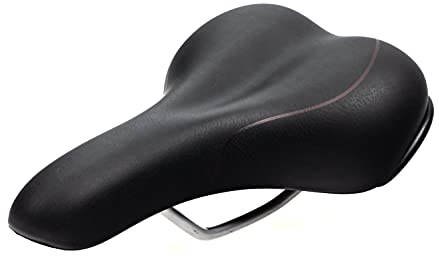 Selle ROYAL Freeway Herren Sattel Fahrrad Bike Saddle Schwarz mit braunen Streifen