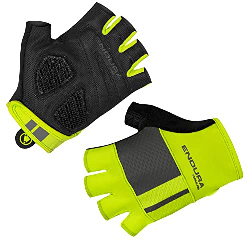 Endura Mens FS260-Pro Aerogel Road Cycling Mitt Hi-Viz Yellow, XX-Large