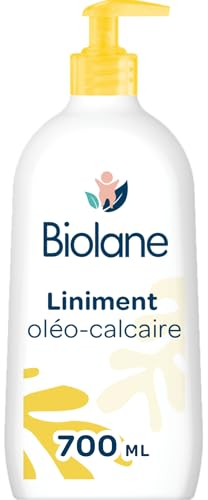 BIOLANE – Liniment oleo calcaire Bébé – Nettoyant sans rinçage – 98% Origine naturelle – Peaux Sensibles - Nettoie et protège le siège de bébé – 700ml – Fabriqué en France
