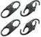 TXZWJZ Reißverschluss Halter Dual Locking Carabiner Diebstahlschutz Schwarz