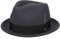 Stetson Vencaster Player Wollhut - Einfarbiger Hut aus 100% Wollfilz - Wasserabweisender Filzhut - Herbst/Winter - Unisex dunkelgrau L (58-59 cm)