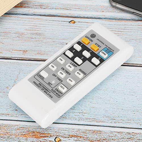 Akozon 1 Telecomando Universale per Ventilatore Elettrico Universale, Durevole Telecomando per Ventilatore Professionale ABS Bianco per KDK ELMARK ABS Sostituzione Caratteristiche stabili per