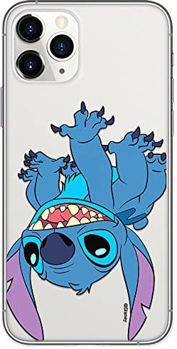 ERT GROUP mobile phone case for Iphone 11 PRO MAX original and officially Licensed Disney pattern Stitch 013 optimally adapted to the shape of the mobile phone, partially transparent