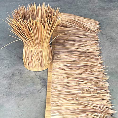 ZJKXJH Palmstroh-Rollen, Stroh Überdachung Für Mexikanische Tiki Hut Gras Sockel Dach, Garten Terrasse Regenschirm Deckt Zaun Partei Stroh Strohdach (Color : W 0.5m/19.7in, Size : L 1m/3.3ft)
