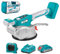TOTAL - Ventosa Vibradora para Azulejos - Maquina para Instalación de Baldosas - 10000 rpm - Diámetro de 125mm - Batería Cargador y Rodilleras - Succión 50kg