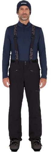 Spyder Herren Skihose Schneehose Snowpants Sentinel Tailored, Farbe:Schwarz, Artikel:-BLK Black, Größe:L