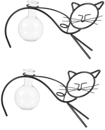 Cabilock 2 Piezas Maceta hidropónica terrarios terrario de Plantas decoración maceteros Recipiente de Cristal de Flores florero arreglo Floral Familiar envase Puesto de Plantas Decorar