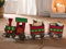 Dekoleidenschaft Weihnachtszug Santa aus Metall, 75 cm lang, Dekozug Lok mit 2 Anhängern, Dekofigur, Weihnachtsdeko