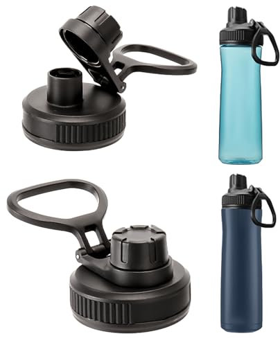Wasserflaschendeckel, Ersatz für Contigo, Ersatzdeckel, kompatibel mit Contigo, 680 ml, 907 ml, 1134 ml, auslaufsicher, staubdicht, Griff, leicht zu tragen, BPA-frei, 2 Stück