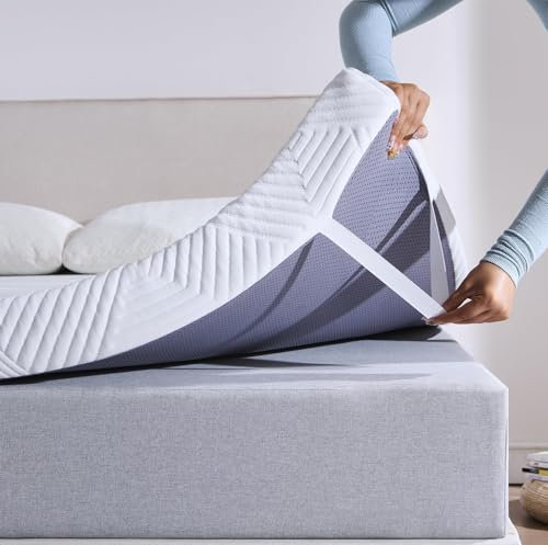 Twirest 5CM Single High Resilience Foam Mattress Topper,Gel Mattress Pad,Breathable & Removable Fabric Cover,White（90 * 190 * 5cm）