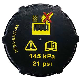 VSREI Tappo Radiatore Auto, Tappo Vaschetta Radiatore, Tappo Refrigerante Radiatori ABS compatibile con FORD, Come Fiesta MK6 MK7 etc, OEM: DG938101AA