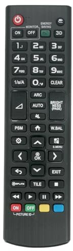 ALLIMITY Telecomando Compatibile con LG LCD Display TV AKB73975763 AKB75095363 AKB73975762 AKB74475496 AKB74475480 43SE3KB 55SE3KD 55LV35A 32LH500D 98UH5E 49SM5C-B 49UH5E-B