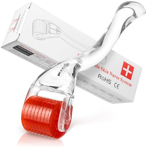 skinFUTURE Dermaroller- 192 ECHTE NADELN- Microneedling Roller für zuhause - Professioneller Nadelroller 0,25 mm für Gesicht und Körper - Straffung und Modellierung
