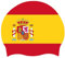 Gorro Baño con Bandera España Gorro Baño Novedoso para Cabello Largo Corto Gorros Natación Silicona Suave Gorros Natación para Piscina para Mujeres Hombres Adultos Jóvenes Unisex España