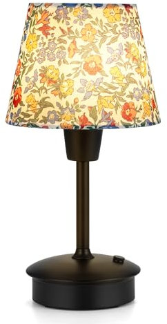 EGOBASIC Klein Akku Tischlampe Aufladbar, Tragbare Kabellose Tischlampe mit Dimmer, Touch Dimmbare Lampe für Esstisch Wohnzimmer Schlafzimmer Outdoor Balkon Garten Deko