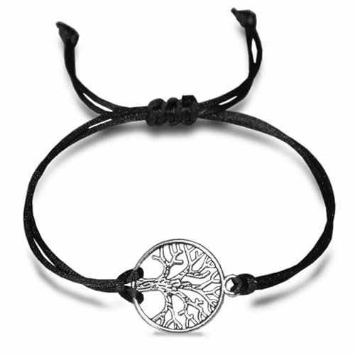 HABNI 2 Pcs Árbol De La Vida Pulsera Mujer Plata De La Colección Tree Of Life En Plata Para Señora De Ley 925 Con Caja De Regalo