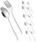 LALADEFIEE 12 Tenedores Para Pastel Con Cucharilla: Cuchara De Acero Inoxidable, Cuchara Para Espresso, Cubiertos Para Té, Café, Postres, Aperitivos Y Ocasiones Especiales.