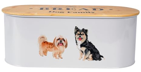 Bread Bin For Kitchen Counter, Airtight Metal Bread Storage (MT-DOG-BB)