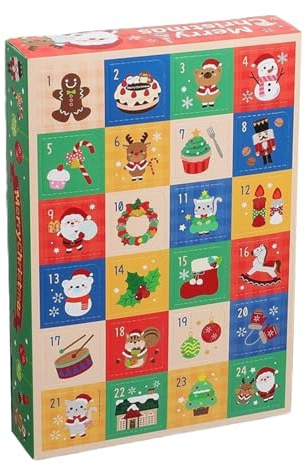 Weihnachts Countdown Kalender 24-Fachige Geschenkverpackung