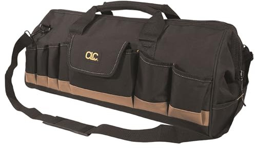 CLC Custom Leathercraft 1164 24 In. Megamouth Tote Bag, 32 Pocket