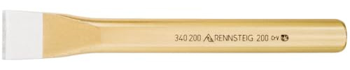 Rennsteig Meißel, Maurermeißel (Länge: 200 mm, Breite: 26 mm, lackiert, flach-oval 20 x 12 mm) 340 200 1