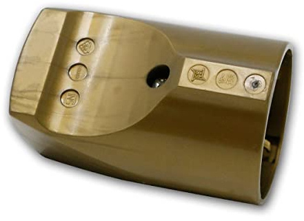 Schuko-Kupplung gold, robuste Ausführung