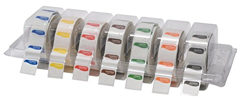 DayMark Safety Systems I132152 Day of The Week 3/4 Square Dissolvable Labels, Monday-Sunday, Label Dispenser Included (7,000 Labels)