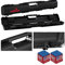 Longoni Stecca Biliardo Custodia Shuttle Valigetta Porta Stecca, Rigida, in Polypropylene capacita Un Calcio e Due Punte. Misure Esterne mm.850X140X80, Colore Nero