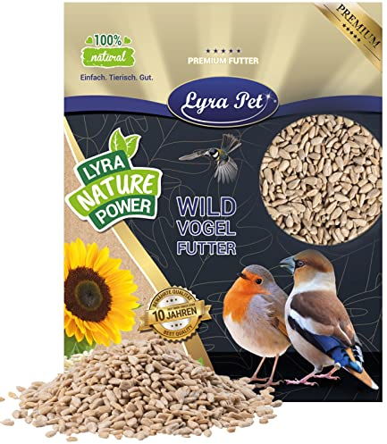 Lyra Pet® | 20 kg Sonnenblumenkerne Geschält | Vogelfutter für das Ganze Jahr | Premium Wildvogelfutter | Idealer Energiespender für Sommer und Winter | Vogelstreufutter für Wildvögel | Ohne Schale
