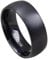 HIJONES Schmuck Herren Europäisch Stil Schwarz Titan Ring Größe 68 (21.6)