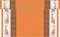 Sovie Home Linclass® Airlaid Tischläufer RABEA | Orange | praktische Einmal-Tischdecke zur Osterzeit | 40cm x 4,8m | 1 Stück