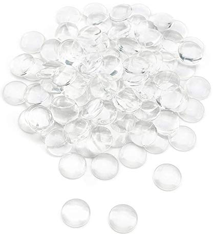 ARSUK Galets Decoratif - 80 Pièces Galets En Verre - Galets Decoratif coloré pour Jardin Exterieur, Aquarium et Vase, Lumineuse Galet -Transparent Pierre Cailloux Pierres Précieuses Décoratives