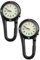 BESPORTBLE 2Pcs Aufsteckbare Quarzuhr mit Fluoreszierendem Zifferblatt Rucksack Gürtel Fob Uhr Karabiner Clip Uhren zum Wandern Oder Klettern