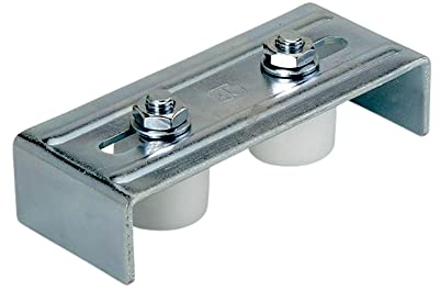 DOJA Industrial | Plaque de Guidage Olives | 2 Roues en Nylon | Guidage Superrieur pour Rail Coulissant | Accessoire Portail Coulissant, Motorisation Portail Coulissant, Rail de Guidage...