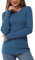 Newshows Women's Jumpers for Women UK Crew Neck Long Sleeve Tops Ladies Fit Knitted Warm Sweater Dark Blue