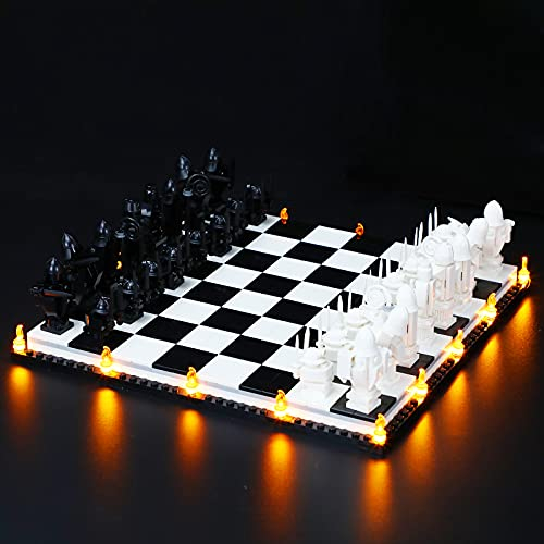 LIGHTAILING Licht-Set Für Lego 76392 Harry Potter™ Hogwarts™ Wizard’s Chess Bausteinen Modell:Fernbedienungsversion - Modell Set Nicht Enthalten