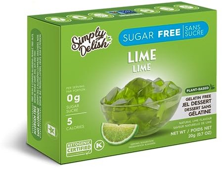 SIMPLY DELISH Lime Jel Dessert, 6 x 20g