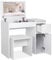 Blisswood Dressing Table with Flip-Up Mirror & Stool – Vanity Makeup Desk with Hidden Storage Drawers, Convertible Writing or Office Table, Cosmetic Make up Bedroom Dresser for Women Girls Room_White