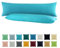 SHC by BaSaTex 2er Pack Jersey Kissenbezüge Kissenhüllen | Kopfkissenbezug aus 100% Baumwolle | 40x145 cm Seitenschläfer Kissenbezug | Farbe Türkis