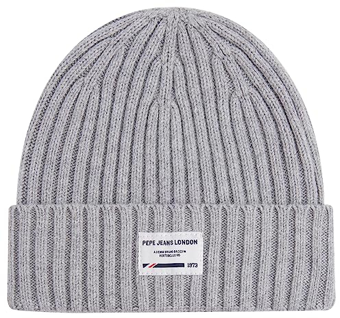 Pepe Jeans Jungen Johnny Beanie Cap, Grey (Grey Marl), S