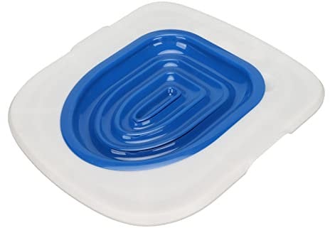 Cat Toilet Training Kit Universal Reusable Environmentally Friendly Cat Toilet Trainer for Pet Cleaning(White Tray, 1 Gray Inner Support) Litter Boxes (White Tray, 1 Blue Inner Support)