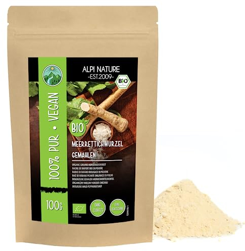 Alpi Nature Meerrettich gemahlen BIO 100g, Meerrettichwurzel gemahlen, Meerrettich Pulver