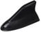 LEZED Haifischflosse Autoantenne Schwarz Universal Car Shark Fin Antenne Punch-Free Auto Antenne Dach Auto Haifisch Antenne Radio Dachantenne mit Selbstklebender Basis für Die Meisten Autos