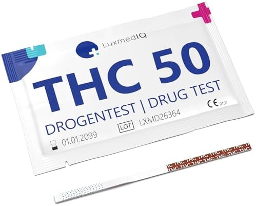 15x LuxmedIQ Drogentest THC - Drogenschnelltest Cannabis - Marihuana Urin Test - Cutoff 50 ng/mL