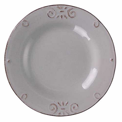 Villa d'Este Home Tivoli Set 6 Piatto frutta in gres smaltato Ø21,5 cm, Duchessa Stones