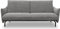 DOMO. collection Sofa Salta, 2-Sitzer Couch mit Schlaffunktion, 200 x 120 cm Liegefläche, modernes 2er Schlafsofa, Schlafcouch, Gästebett, 230 x 95 x 102 cm (BxTxH), grau