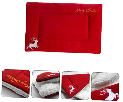 iplusmile Kuschelige Haustiermatte Für Katzen Und Hunde Weihnachtsmotiv Plüschig Und Warm Für Gemütliche Nickerchen Multifunktional Für Sofa Auto Oder Transportbox